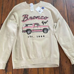 Junk Food  Tees Bronco Sweatshirt, Size S, NWT Photo 0