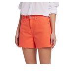 7 For All Mankind NWT Monroe Cutoff Denim Shorts 30, GRAPEFRUIT Photo 1