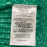 Loft  Ribbed Mock Neck Sweater  Bright Kelly Green Turtleneck Soft knit XL Photo 3