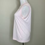 80s Pink Sleeveless Top Lace Pearl Applique Sz Medium Photo 2