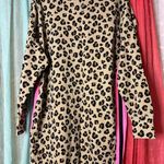 Crown & Ivy Cabana Leopard Print Long Sleeve Dress Photo 0