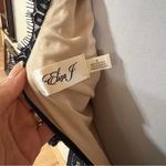 Eliza J  navy blue lace nude boat neckline knee length sheath dress NEW 6 Photo 5