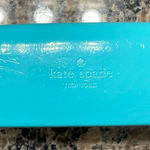 Kate Spade  NEW YORK Hard Eye Sun Glasses Case Holder Teal Clam Shell GUC Photo 0