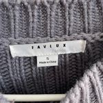 FAVLUX Periwinkle/purple Cable Knit Sweater Photo 2