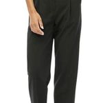 J.Crew Belted Straight-Leg Trouser Pant Size 0 Black Photo 0