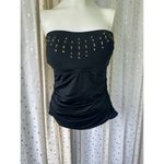 Jantzen Women's Padded Strapless Back Tie Embellished Jeweled Swimsuit Top 10 Photo 1