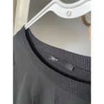 Chaus Women's Tunic Top Low High Blouse Wool Polyester Splicing Size M Loose Fit Black Size M Photo 4