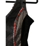 Zoe California Vintage 90's Silk Velvet Sequins Top Size Medium Festival Goth Black Photo 3