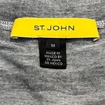 St. John Yellow Label Grey Striped Long Sleeve Top Photo 11