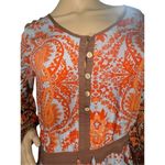 Miss Me  Lightweight Floral Paisley Patterned Long Sleeve Dress Photo 1