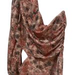 Peach Love California Peach Love CA Mini‎ Dress One Shoulder Cut Out Floral Party Cocktail Size M NWT Photo 4