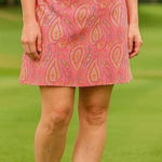 EP Sport Pink Multicolor Paisley Athletic Skort Golf Tennis Pickleball 14 Photo 0