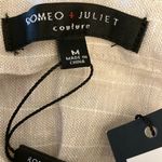 Romeo + Juliet Couture : Ivory/Tan Jumpsuit- adjustable straps, pockets, wide leg-M Photo 1