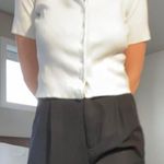 Style & Co My favorite vintage 1990s white button down collared knit top 🤍 Photo 1