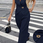 SheIn Women’s Sleeveless Vest Set Photo 0