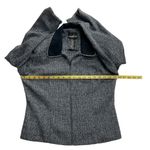 Positive Attitude Fitted Tweed Blazer Jacket Blue White Full Zip Preppy Work Size 10 Photo 8