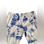 Miaou Blue Patterned Cream Cargo Jeans Size L Photo 1