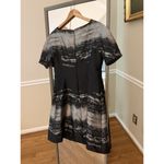 Teri Jon Rickie Freeman Abstract Print Dress Size 10 Black Photo 1