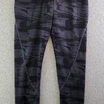 Alphalete  Leggings Womens Small Gray Striped Cross Waist Crossover Ankle Photo 0