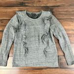 J.Crew Mercantile Ruffle Trim Crewneck Sweatshirt Sweater - Size XS Photo 2