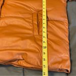 NVLT Anthropology Women's Puffer Jacket 2X Orange Brown 100% Polyester Mock Neck Photo 5