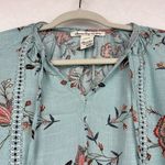 American Rag Crop Top floral Print Elastic Waist V-Neckline Sz XXS Bell Sleeves Photo 2