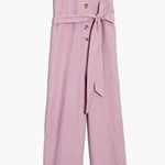 Madewell Linen-Cotton Pleat-Sleeve Jumpsuit XS Photo 2