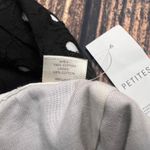 Loft NWT Ann Taylor  Petite Polka Dot A-Line Mini Skirt Black‎ Size 4P Photo 2