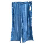 Anthropologie Laguna Cropped Wide Leg Cotton Linen Pants Photo 2