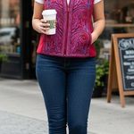 Bob Mackie  wearable art beautiful embroidered vest Photo 0