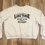 Hollister California Lake Tahoe Ski Lodge Crop Sweater White Photo 0