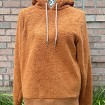 Athleta EUC Women’s Sherpa Tugga Hoodie in Cattail Rust, Size Small Photo 0