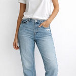 H&M  High Waisted Straight Leg Button Fly Jeans Photo 0