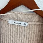 Mango Tan Knitted Floral Cardigan Photo 5