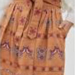 Anthropologie  Meghan BOHO Embroidered Skirt 8 NWT Photo 0