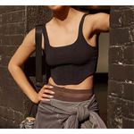 Free People  Movement String Core Corset Crop M/L Flame Orange NWT Photo 4