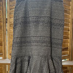 Banana Republic Dark Blue and White Textured Skirt Photo 0