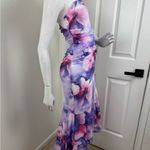 Jardin Vue Floral Strapless Maxi Dress Size Small. B21 Purple Photo 7