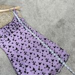Lillie & Mia Women’s Velvet Butterfly Mini Dress Baby Doll Sleeveless Purple 8 Photo 13