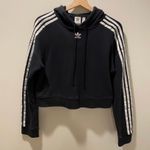 Adidas Originals adicolor cropped hoodie In Black Size Small Photo 8