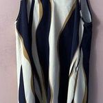 SheIn  Navy, Cream, & Tan Striped Mini Dress Size S/4 NWT Photo 0