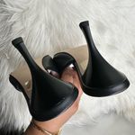 ALOHAS NEW  Black Puffy Mule Size 39 Square Toe Heels Photo 8