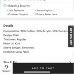 Commense Brown Cotton Blend Crop Top Size XS Photo 5