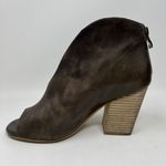 Antelope  Peep Toe Block Heel Ankle Boots Booties Taupe‎ EU Size 40 Women’s 9-9.5 Photo 6