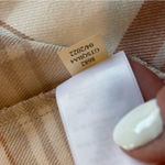 Aeropostale Spaghetti Strap Plaid Mini Dress w/ Slit @ Hem Brown/Cream Sz L Photo 5