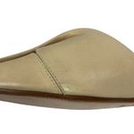 Theory Twisted Leather Sandal Slide Open Toe Beige Women Size 38 Photo 9