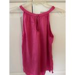 Lilly Pulitzer  Pink Silk Ruffle Halter Neck Tank Top Women Size 4 Photo 4