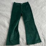 Princess Polly  Green corduroy flare pants size 4 Photo 0
