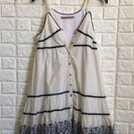 Embroidered tank swing‎ summer dress size White Size M Photo 1