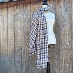 Gap Fall Color Plaid Scarf 99%Cotton 1%Spandex 84” L 25” W perfect accent piece Photo 4